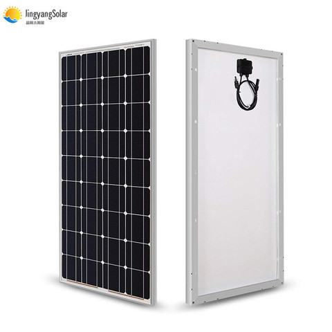 Panel Solar de 100w, 200w, 300w, 400w, w, 18V, celda monocristalina rígida de cristal para cargador de batería de 12/24V, Panneau, Solaire, RV, barco, casa ► Foto 1/6