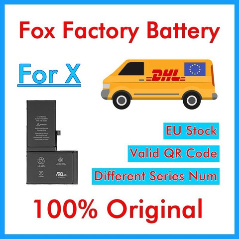 Foxc-batería Original de fábrica para iPhone X, piezas de repuesto de 2716mAh, BMT, 5 uds., servicio para IOS más reciente ► Foto 1/2