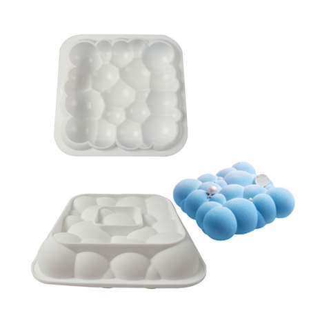 Molde de silicona con forma de nube de burbujas para pastel, para cocina, Chocolate, helado o Mousse, gelatina o pudin, Pan de postre, utensilios de decoración para hornear ► Foto 1/6