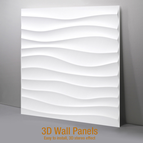 Paneles de azulejos 3D de 30x30cm, molde de pared de yeso, Arte de la pared Decoración de piedra, pegatina de pared 3D, papel tapiz para habitación, Mural, decoración de dormitorio ► Foto 1/6