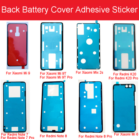 Pegamento adhesivo para tapa trasera de batería para Xiaomi Mi 9 9T Mix 2S 3 / Redmi Note 7 8 K20Pro Reparación de cinta adhesiva de carcasa trasera ► Foto 1/6