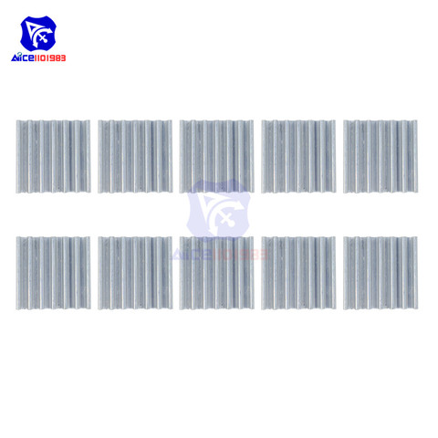 Diymore 10 unids/lote disipador de calor de aluminio de alta calidad, 14x14x6mm disipador de calor para Arduino Raspberry Pi Chips CI ► Foto 1/6