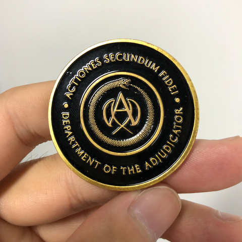 Juego de monedas de aleación de Metal para árbitro, accesorio para disfraz de John Wick Continental, Hotel, monedas, Cosplay, Keanu, Reeves ► Foto 1/6