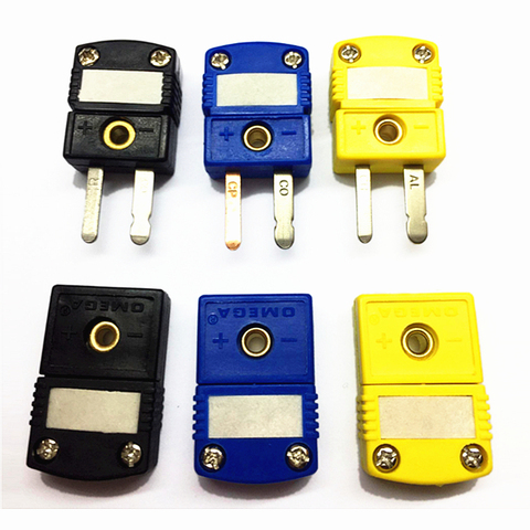 Conector en miniatura para termopar tipo K/T/J, Conector de clavija, conectores termopares y sensor de enchufes, tipo US ► Foto 1/6