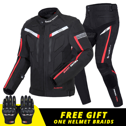 Chaqueta de Motociclista para hombre, chaqueta negra de protección para Motocross, Otoño e Invierno ► Foto 1/6