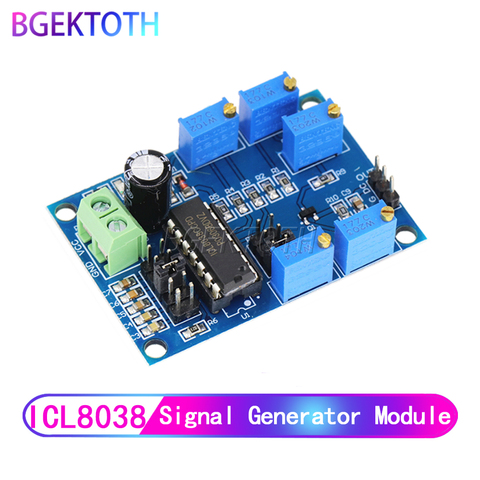 Generador de señal ICL8038, frecuencia media/baja, 10Hz-450KHz, módulo Triangular/Rectangular/de onda sinusoidal, 12V a 15V ► Foto 1/6