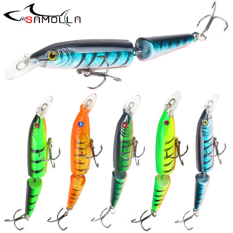 Swimbait-Señuelos De Pesca duros con peso De 9g/10,5 cm, cebo oscilante, articulados De Isca, peces falsos artificiales, cebos De agua salada ► Foto 1/6