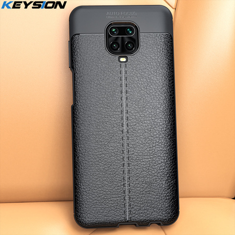 KEYSION-funda a prueba de golpes para Xiaomi Redmi Note 9s, 9 Pro Max, 8, 8T, 8a, 7, 7a, K20, K30, funda de silicona de cuero para Xiaomi Mi 10, Mi 9T, A3 ► Foto 1/6