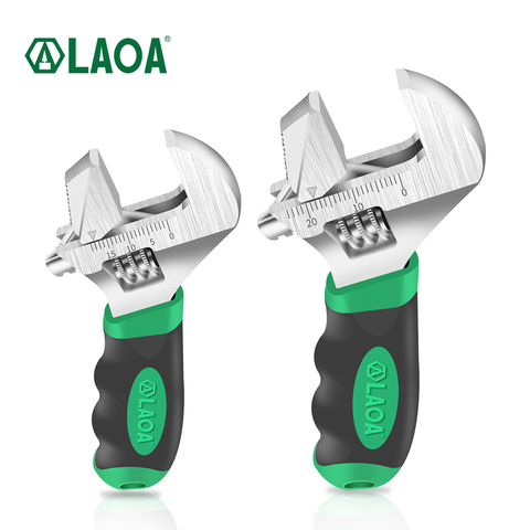 LAOA-llave inglesa ajustable de 6/8 pulgadas, llaves de mono multifunción, llave de tubo ► Foto 1/5