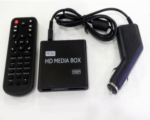 REDAMIGO-Minireproductor MultiMedia Full HD para coche, 1080P, HDD, disco U, caja MultiMedia con AV, USB, SD/MMC, K7 + C ► Foto 1/4