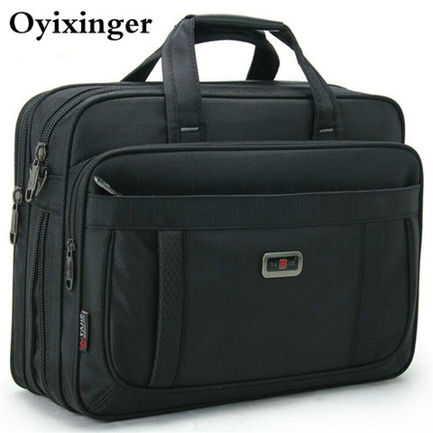 Bolsos de mano para portátil de hombre clásico de alta calidad Durable Oxford tela de negocios bolso de hombro bolsos de oficina mujeres 15 