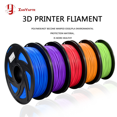 PLA 1,75mm filamento 1KG materiales de impresión coloridos para impresora 3D extrusora pluma Arco Iris accesorios de plástico negro blanco rojo gris ► Foto 1/6