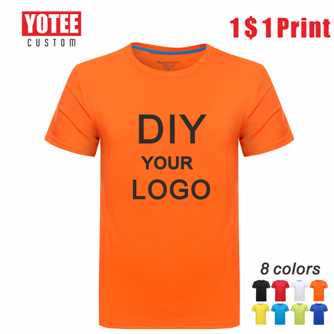 Yoteee2022-Camiseta de manga corta para hombre y mujer, camiseta informal y cómoda bordada para grupo individual, camiseta personalizada de alta calidad ► Foto 1/6