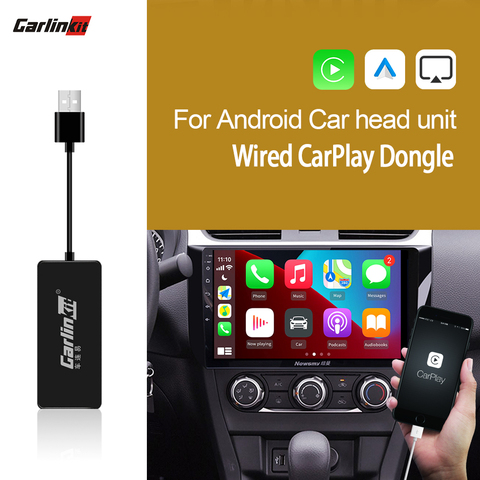 CarlinKit-llave electrónica con cable para reproductor Multimedia de coche, caja de enlace inteligente con conexión USB y Android para conectar y listo ► Foto 1/6