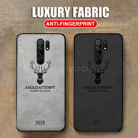 De Lujo Lrather tela teléfono casos para Xiaomi Redmi Nota 9 9S 8T 8 7 6 5 4 Pro 4X 10X 9A 9C 8A 7A K20 K30 Pro de silicona suave cubierta ► Foto 1/6