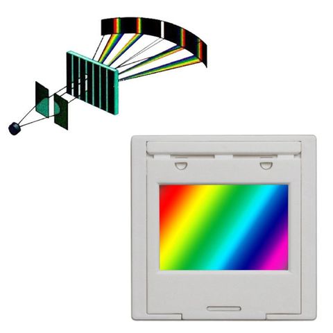 Rejilla de difracción de 50/100/300/600 líneas, 2mm, transmisión, espectrofotómetro, experimento de enseñanza óptica ► Foto 1/6