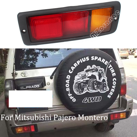 MZORANGE parachoques trasero luz para Mitsubishi Pajero Montero 1992-1993 freno de la cola de lámpara MB124963 MB124964 214-1946L-UE 214-1946R-UE ► Foto 1/6
