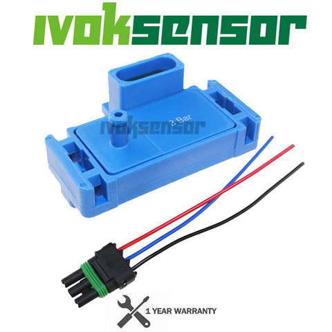 Promoción-Nuevo para GM STYLE 3BAR 3 BAR Sensor de mapa para Electromotive Motec Megasquirt con enchufe 12223861 16040749 ► Foto 1/6