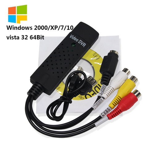 Wiistar-USB Easycap 2,0, tapa fácil, vídeo, TV, DVD, VHS, tarjeta de captura DVR, tapa más fácil, dispositivo de captura de vídeo USB, compatible con Win10 ► Foto 1/6