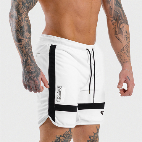 Pantalones cortos deportivos para hombre, shorts informales para entrenamiento, culturismo, Fitness, Verano ► Foto 1/6