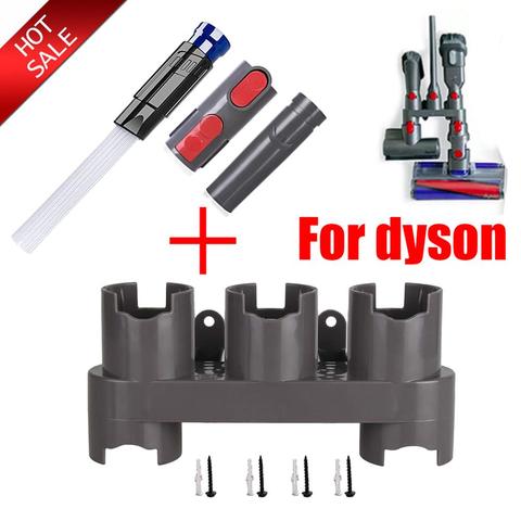 De almacenamiento soporte para Dyson V7 V8 V10 vacío absoluto piezas de limpiador cepillo soporte herramienta de Base con boquilla Estación de muelles Accesorios ► Foto 1/6