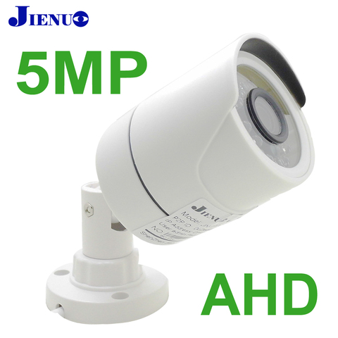 Cámara AHD JIENUO 720P 1080P 4MP 5MP HD de vigilancia de seguridad de alta definición para exteriores, CCTV impermeable, infrarrojo, visión nocturna en casa ► Foto 1/6