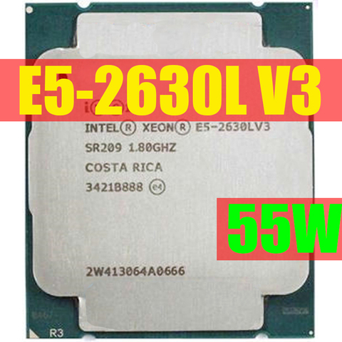 E5-2630LV3 Original Intel Xeon versión OEM E5 2630LV3 CPU 8 núcleos 1,80 GHZ 20MB 22nm LGA2011-3 E5 2630L V3 procesador LGA2011-3 ► Foto 1/1