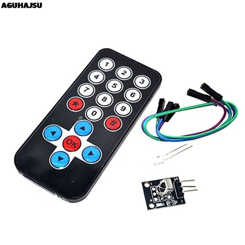 1 Juego de Kits de módulo de Control remoto inalámbrico infrarrojo IR DIY Kit HX1838 para Arduino Raspberry Pi ► Foto 1/6