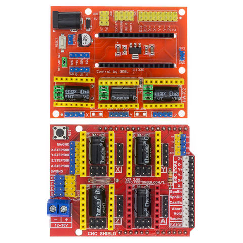 Nuevo CNC escudo V3 máquina de grabado/3D impresora/A4988 placa de expansión del controlador B74 ► Foto 1/6