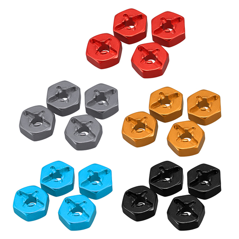 Adaptador hexagonal de cubo de rueda combinador de aleación de aluminio de 12mm, actualizaciones para Wltoys 144001, 1/14 piezas de repuesto de coche teledirigido ► Foto 1/6