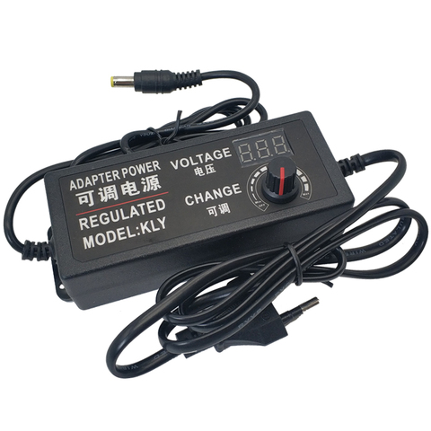 Fuente de alimentación Universal con pantalla ajustable, fuente de alimentación de 220V a 5V, 12V y 24 V, conmutación de 3, 9, 12 y 24 V ► Foto 1/6