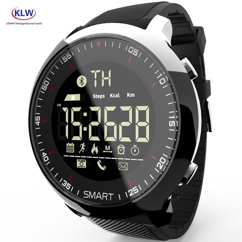 MK18-reloj inteligente deportivo, dispositivo resistente al agua, IP68, con podómetro, mensajes, recordatorios, 12 meses de autonomía, para Ios y Android ► Foto 1/6