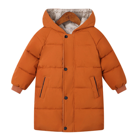 Chaquetas de invierno para niños y niñas, chaquetas de abrigo para niños, abrigo largo grueso para bebés, prendas de vestir cálidas, Abrigo con capucha, traje de nieve, abrigo, ropa ► Foto 1/5