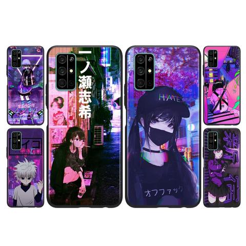 Cubierta de silicona Vaporwave falla Anime para Huawei Honor 30i 10X 30S 9A 9S 9X 30 9C 20 20S V20 10i 10 7C Pro Lite teléfono caso ► Foto 1/6