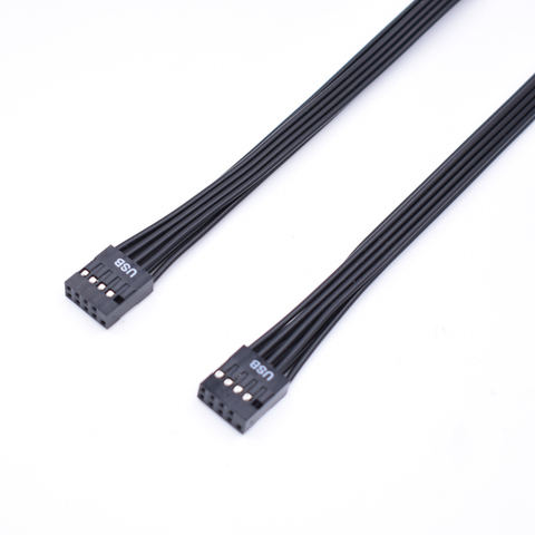 Cable de cabeza de placa base interna hembra a hembra, USB 2,0 de 9 pines, 30cm/50cm ► Foto 1/2