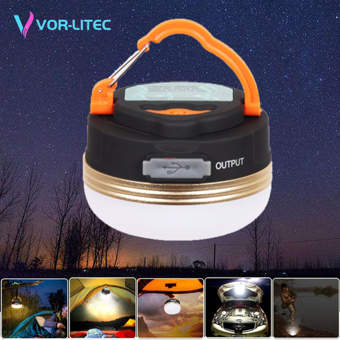 VORLITEC linterna LED 3W para acampar, lámpara de tiendas, Mini luces portátiles para acampar, lámpara colgante de noche de senderismo al aire libre, recargable por USB ► Foto 1/6