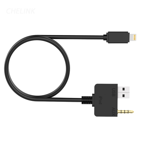 Cable AUX USB, Conector de 3,5mm, iluminación musical, adaptador de carga, estéreo de coche para Hyundai Kia a Iphone 7 7 Plus ► Foto 1/6