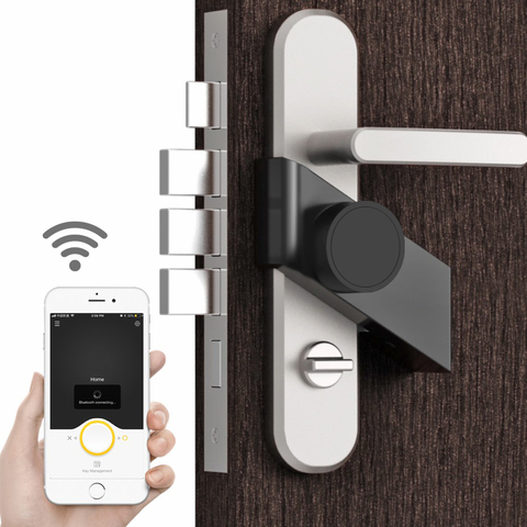 Sherlock-cerradura de puerta inteligente para el hogar, cerrojo inalámbrico sin llave con Bluetooth, electrónica integrada, Control por aplicación de teléfono ► Foto 1/6