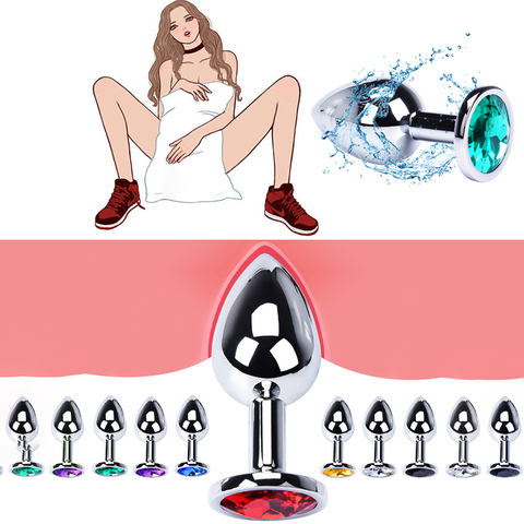 Juguetes De Metal anales para hombres y mujeres adultos, vibrador sexual, productos sexuales, tapón Anal de acero inoxidable ► Foto 1/6