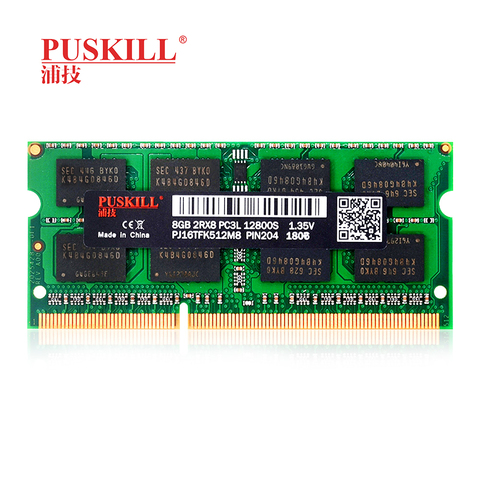PUSKILL SODIMM DDR3L 2GB 4GB 8GB 10600 1333 12800 1600 para ram de ordenador portátil ► Foto 1/6