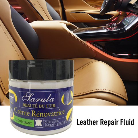 Crema de reparación de cuero multifuncional para asiento de coche, pasta de Color para renovar el Kit de limpieza, descontaminación, 1 Uds. ► Foto 1/6