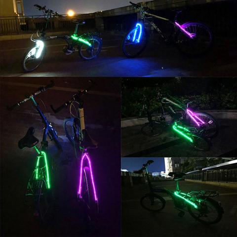 Tira de luz de advertencia de ciclismo, luz trasera de bicicleta, accesorios de Exterior, LED decorativo ► Foto 1/6