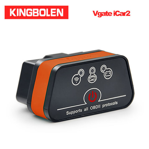 Vgate iCar2-herramienta de diagnóstico para coche, accesorio con Bluetooth/WIFI, ELM327 OBD2, lector de código, OBDII, para Android/IOS/PC iCar 2 Elm 327, escáner automático ► Foto 1/6