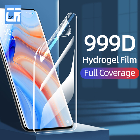 Protector de pantalla de hidrogel para OPPO Reno 4 ACE 2 A92s A52 Find X2 Lite Neo, película protectora para Realme 6 X50 Pro C3, no Cristal, 2 uds. ► Foto 1/6