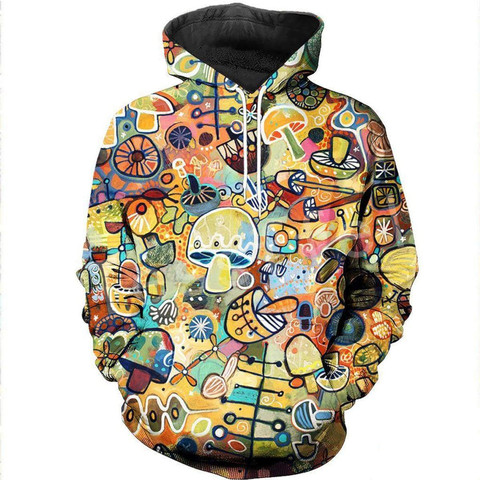 Tessweel-chándal colorido De Seta para hombre y mujer, sudadera con capucha y estampado de 3 dines, chaqueta, estilo informal de dibujos animados de HIP HOP, Unisex, 1 ► Foto 1/3