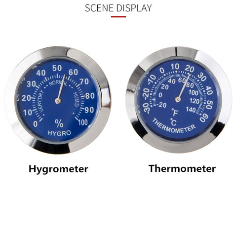 Mini termómetro para coche, higrómetro para Interior de automóviles, adorno para la nevera, medidor de temperatura y humedad ► Foto 1/6