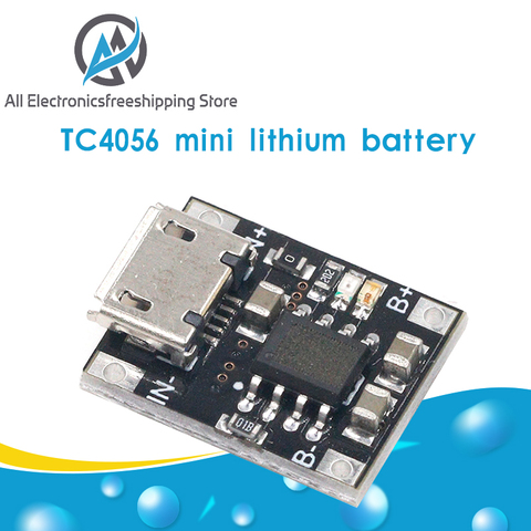 Módulo de carga de batería de litio de una sola celda, placa de Fuente de alimentación Micro USB, 1A, 5V-6V, 4,2 V, TC4056, TC4056A, TP4056, 10 Uds. ► Foto 1/6