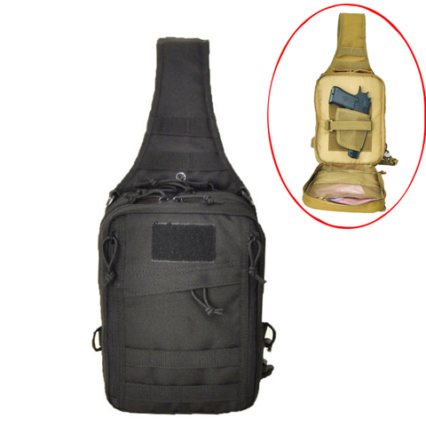 Bolsa de pistola táctica militar, bolso de hombro para pistola, funda porta pistola Molle para caza ► Foto 1/6