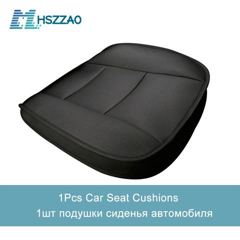 Funda para asiento de coche de lujo con protección para asiento individual sin respaldo PU cuero alta calidad para la mayoría de los asientos de cuatro puertas sedán y SUV ► Foto 1/6