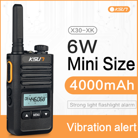 KSUN-walkie-talkie profesional KS-XK, 6W, 4000mAh, 50km, Radio bidireccional ► Foto 1/6